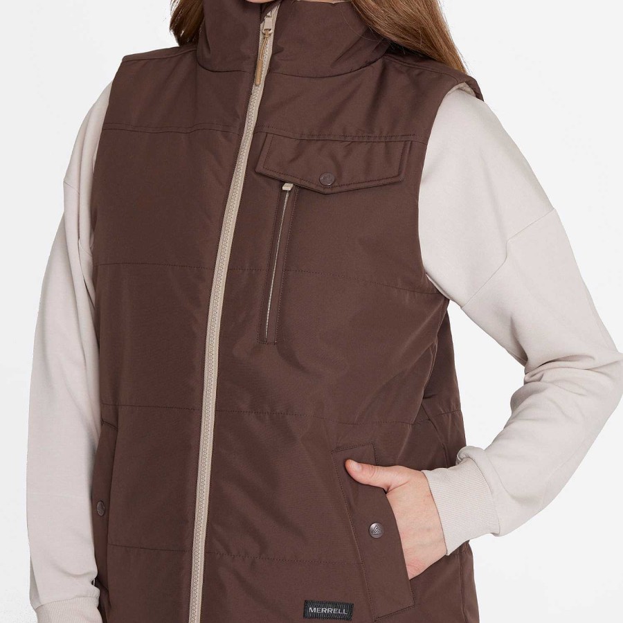 WOMEN Rockford Jackets and Parkas | Women's Parka Sleeveles Cafe Merrell Bracken