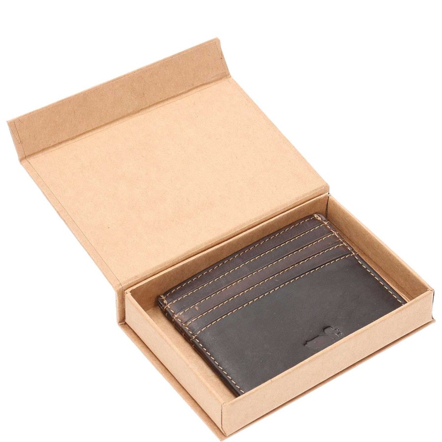 MEN Rockford Wallets | Tc 4Cardholder Brown Rockford Men's Leather Card Holder Brown