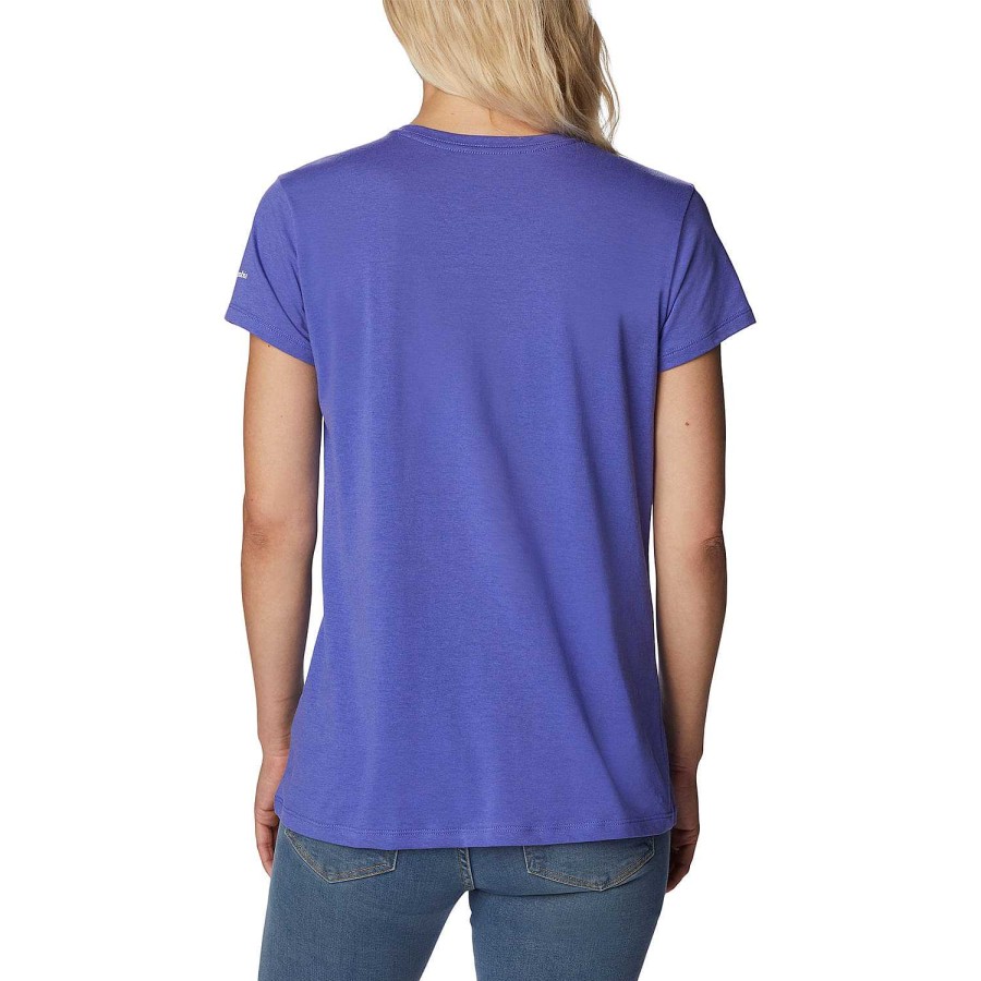 WOMEN Rockford T-shirts | Women's Short Sleeve T-shirt Columbia Trek Ss Graphic Tee Columbia (546) Purple Lotus