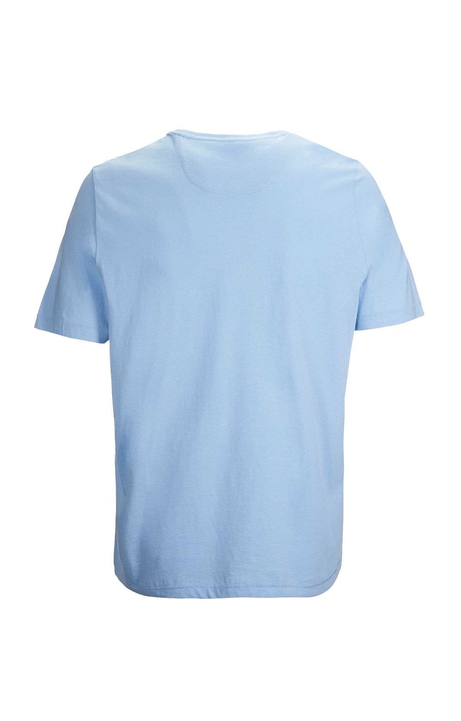 MEN Rockford T-shirts | Organic Cotton T-shirt for Men Organic Light Blue Rockford Aqua Marine Blue