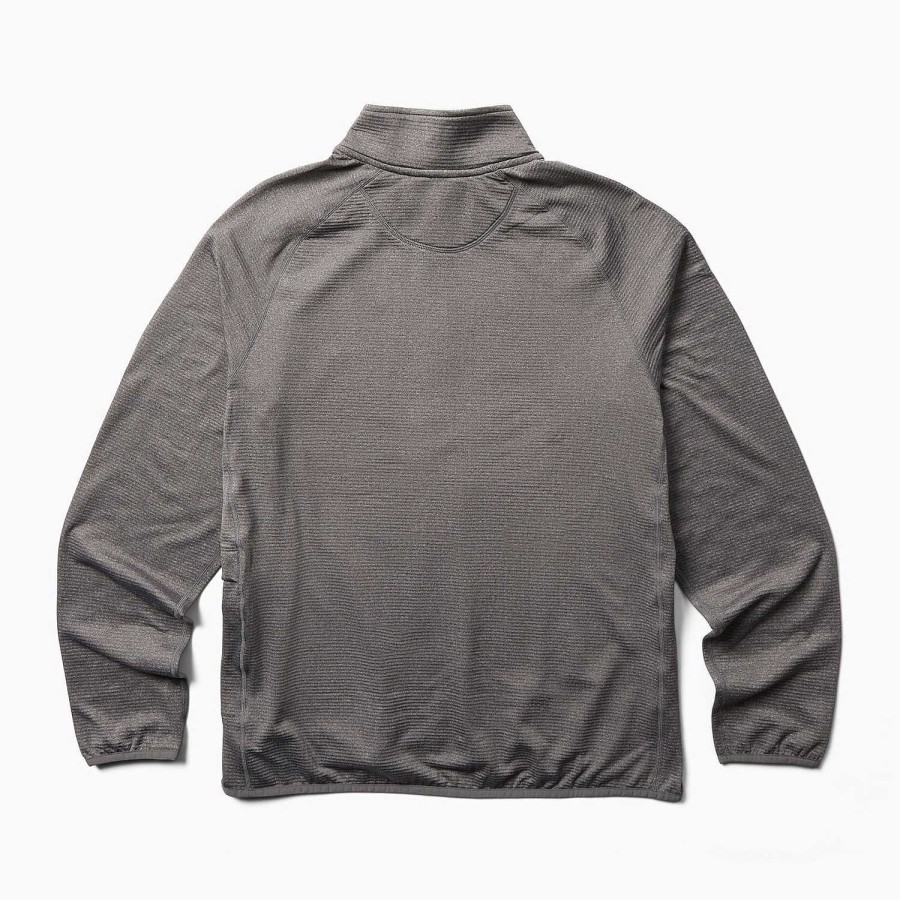 MEN Rockford Polerones | Men's Geotex 1/4 Zip Sweatshirt (059)Rock Heather