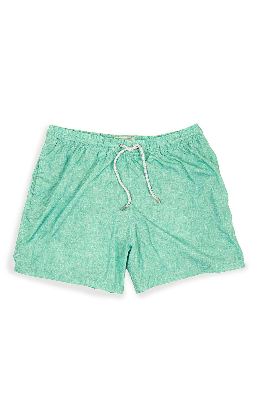 MEN Rockford Swimsuits | Men's Linen Swimsuit Recycled Fibers Spring Green