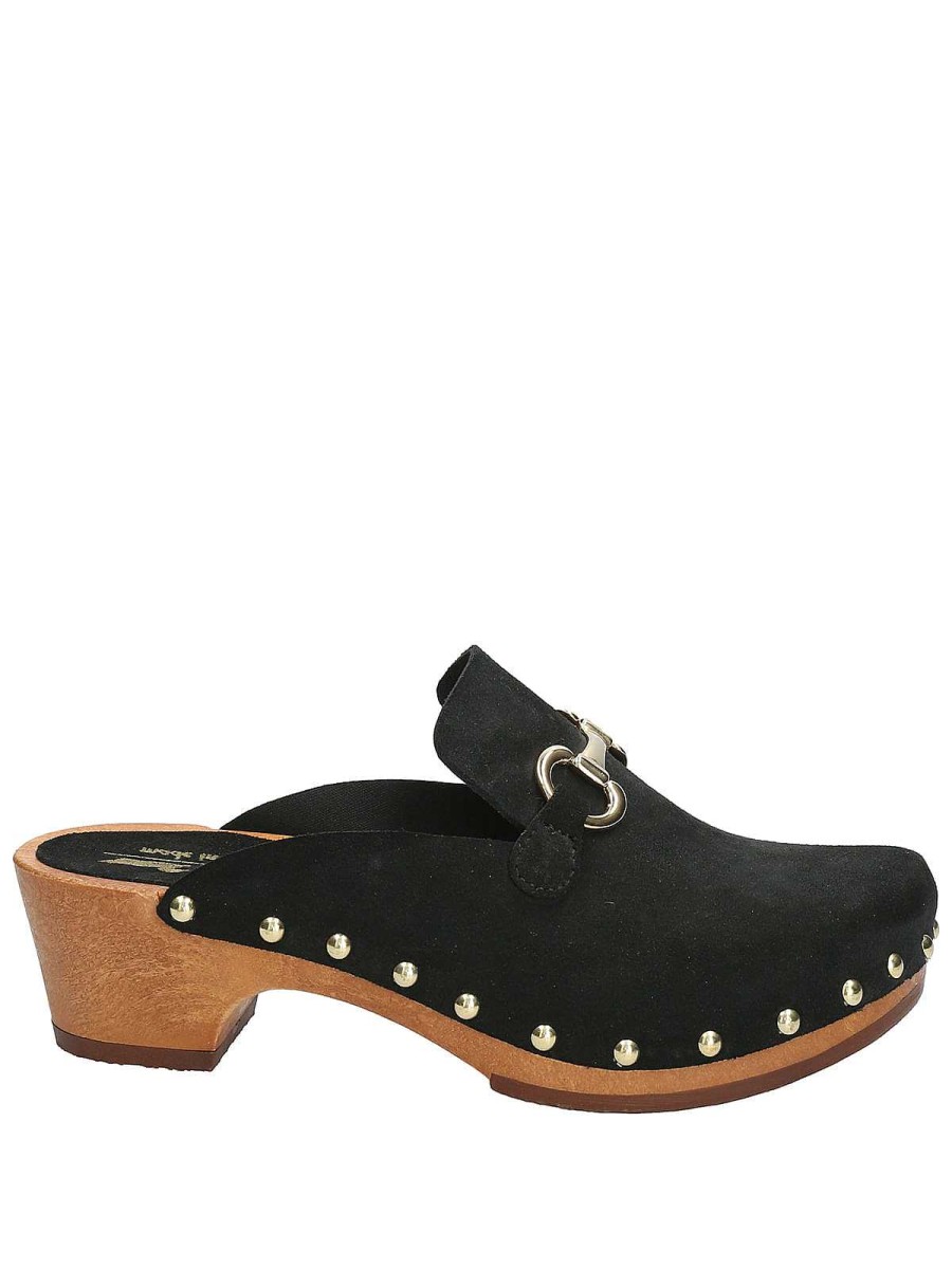 WOMEN Rockford Swedes | Swedish Leather Woman Like Black Rockford Black