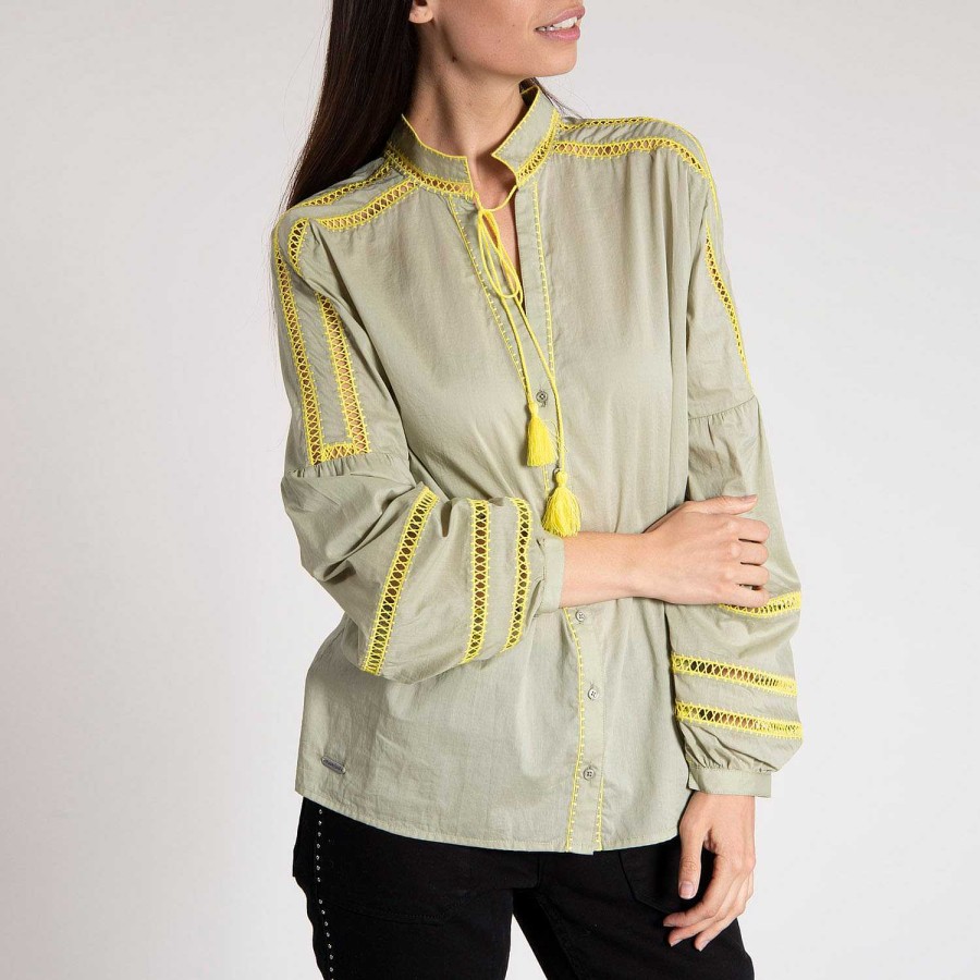 WOMEN Rockford Blouses | Joan Women's Blouse Organic Cotton Boa