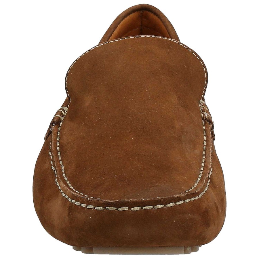 MEN Rockford Moccasins | Austin Men's Leather Moccasin Light Brown Rockford Cognac