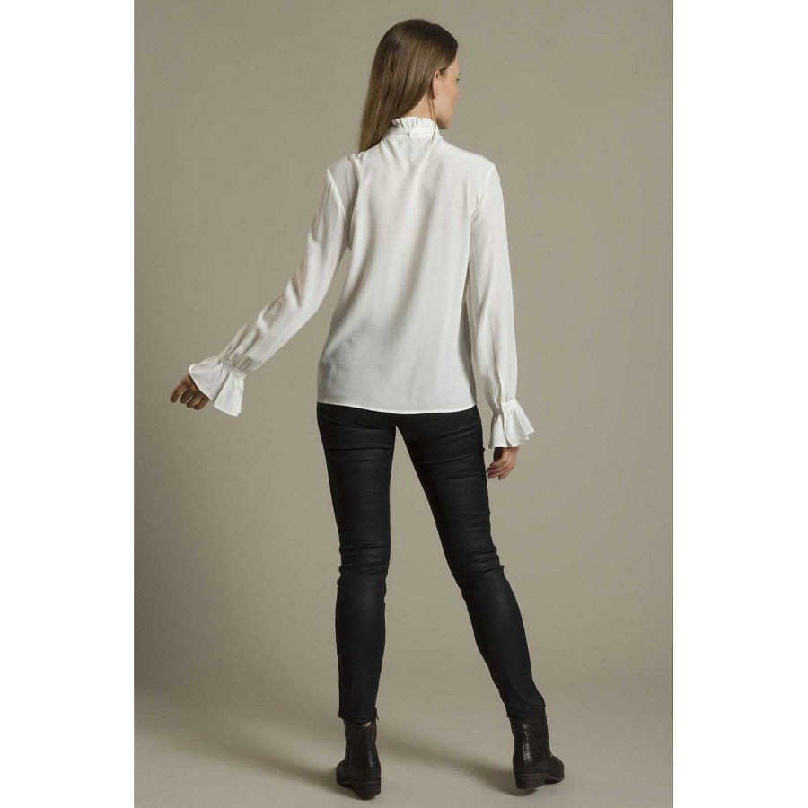 WOMEN Rockford Blouses | Women's Paris Silk Blouse Vanilla