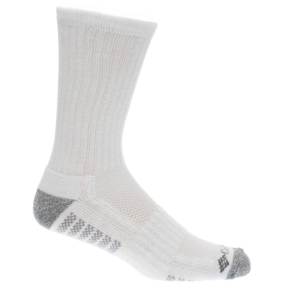 MEN Rockford Socks | Men's Crew Socks 6P White