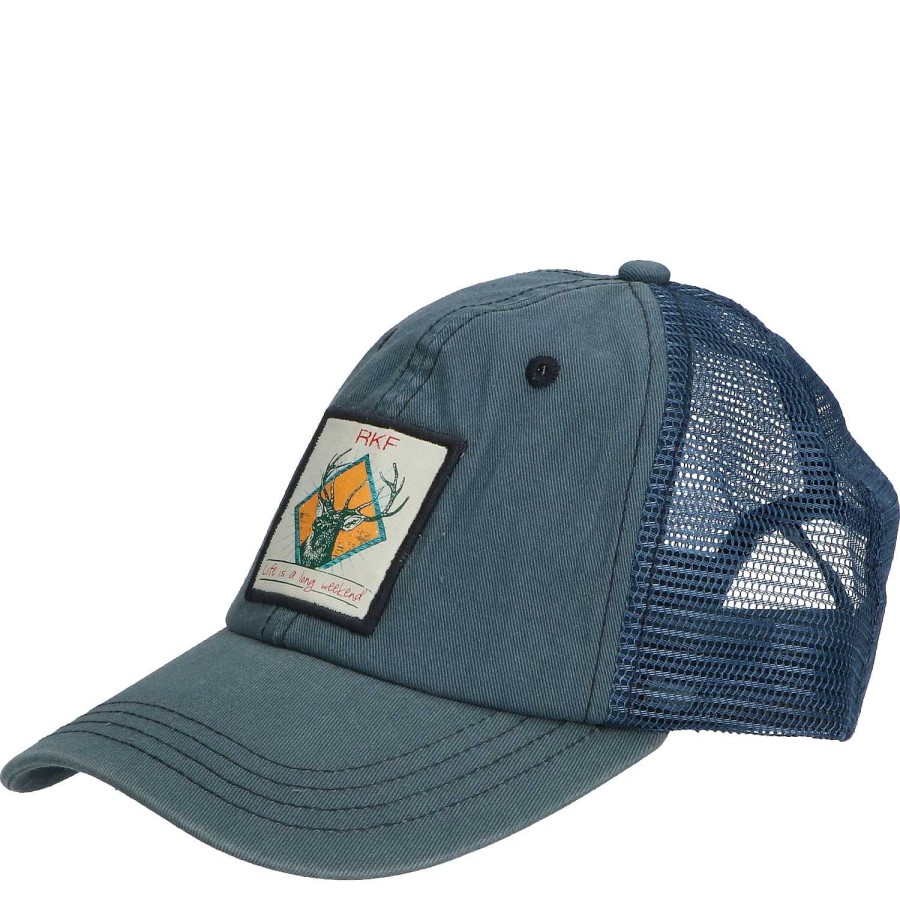 WOMEN|MEN Rockford Caps and JocWholesales | Jockey Organic Cotton Elk Trucker Blue