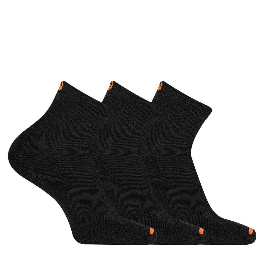 MEN Rockford Socks | Unisex Access Cotton Quarte Sock Black Merrell Black