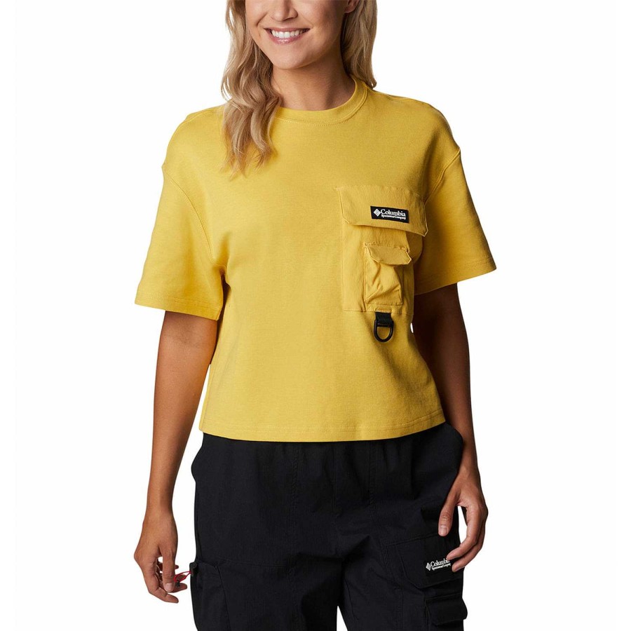 WOMEN Rockford T-shirts | Field Creek Cropped (742) Golden Nugget