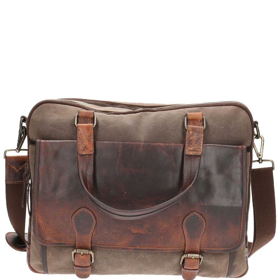 MEN Rockford Briefcases and Backpacks | Wx Palpana Unisex Briefcase Brown