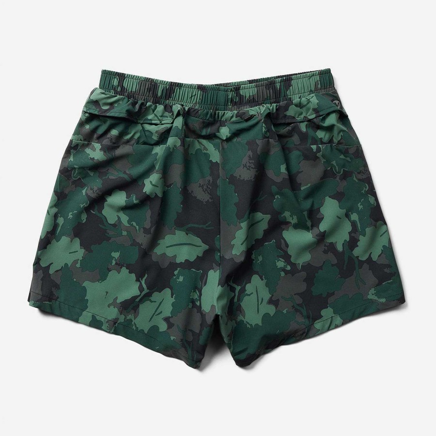 MEN Rockford Shorts | Men's Trail Running Shorts Sea Moss Leaf Print