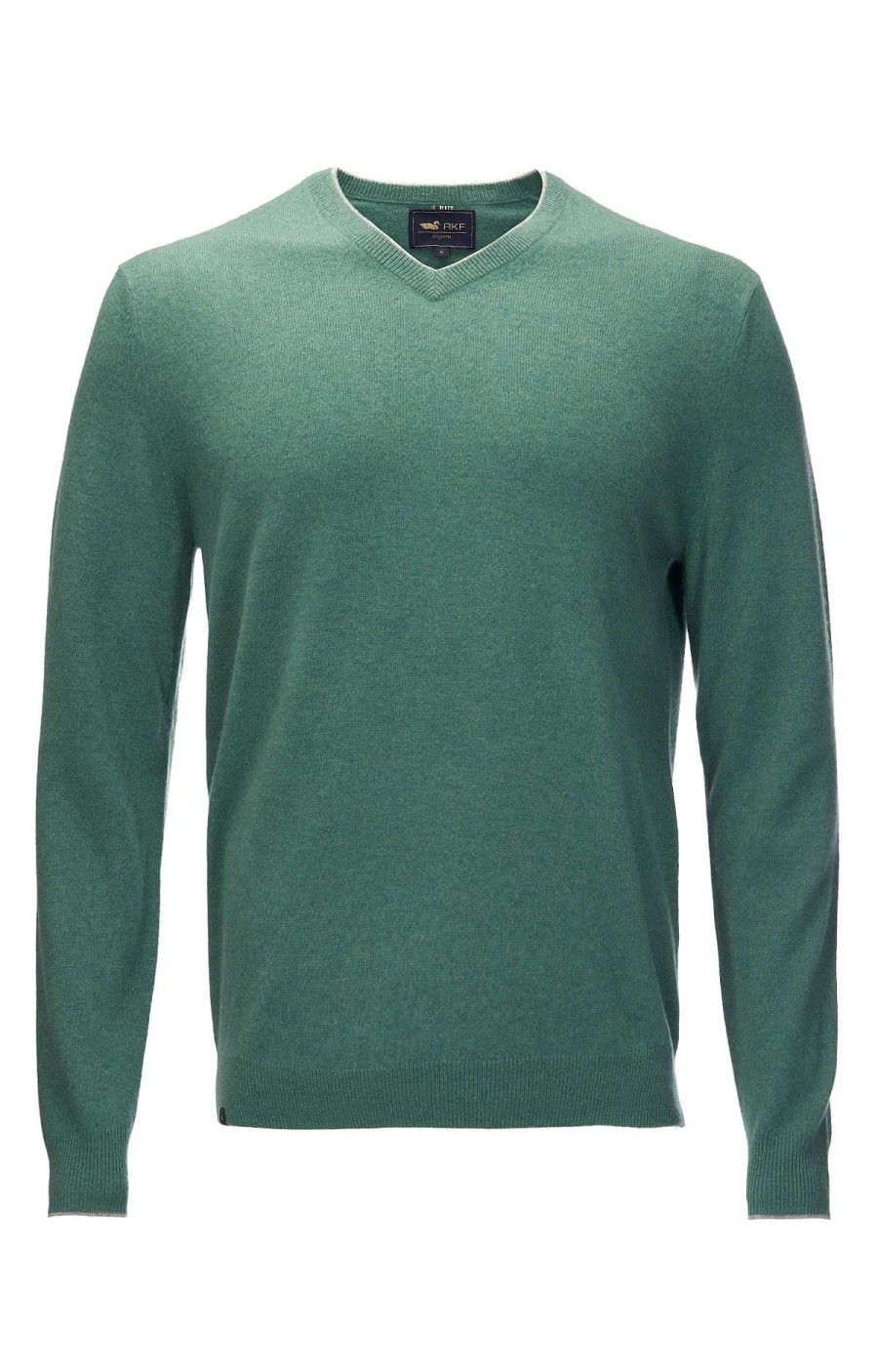 MEN Rockford Vests and Sweaters | Rockford Green Cashmere Men's Sweater Aspen