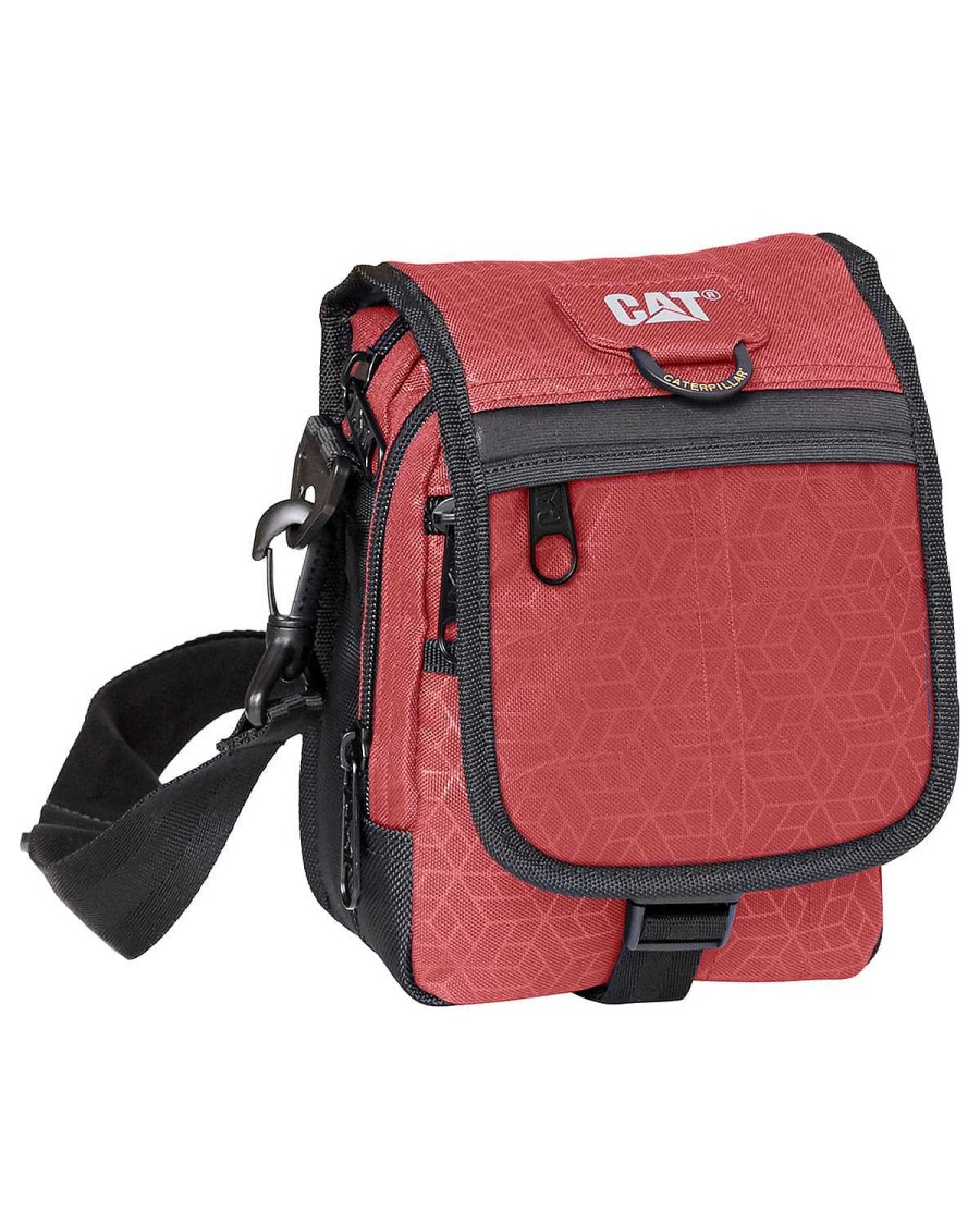 MEN Rockford Briefcases and Backpacks | Unisex Casual Tablet Bag Ronald Utility Bag Red Cat Astro Dust