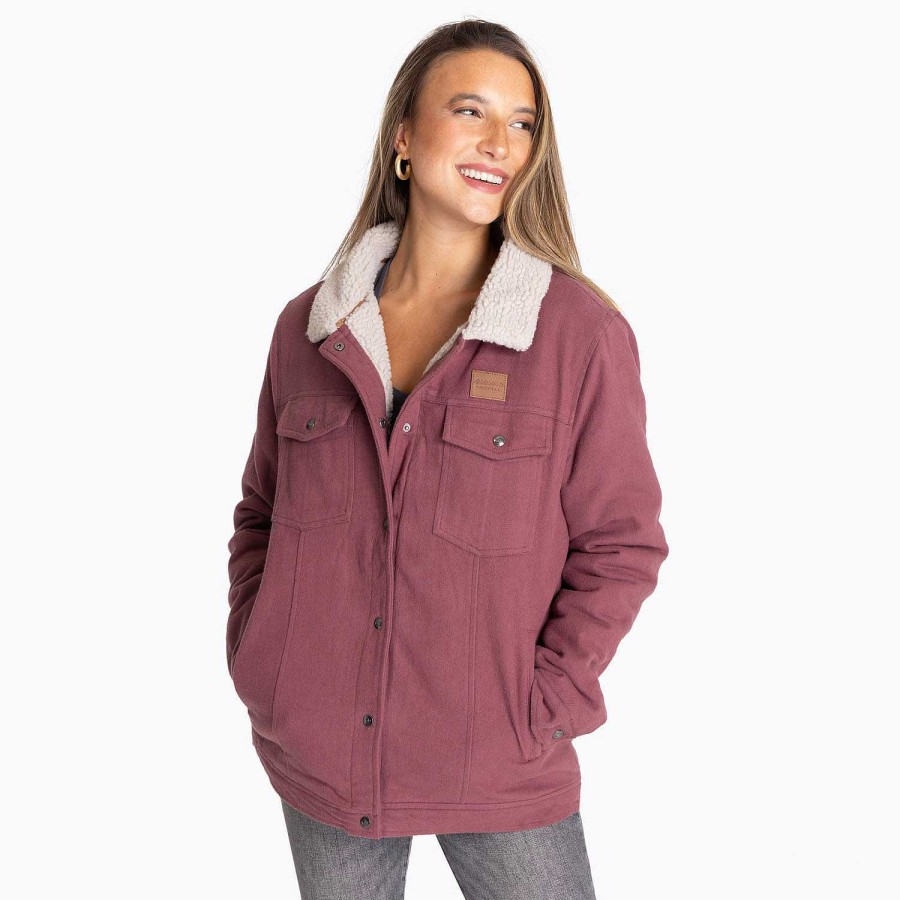 WOMEN Rockford Jackets and Parkas | Vibe Women's Jacket Dark Cherry