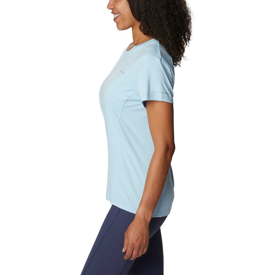 WOMEN Rockford T-shirts | Women's Short Sleeve T-shirt W Zero Ice Cirro-Cool Ss Shirt Columbia (490) Spring Blue