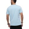 MEN Rockford T-shirts | Men's Casual Short Sleeve T-Shirt We Built The Streets Graphic Tee 12 Light Blue Cat Sky Blue