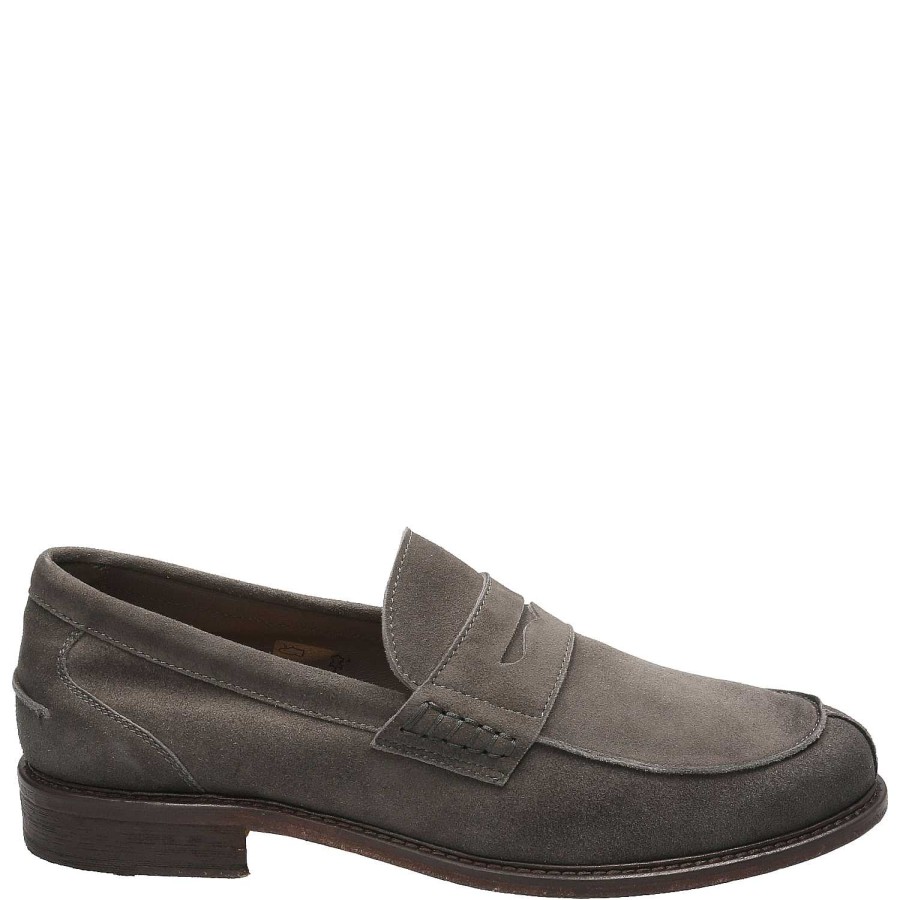 MEN Rockford Moccasins | Mocasin Cuero Hombre Oglio Gris Rockford (076) Smoke