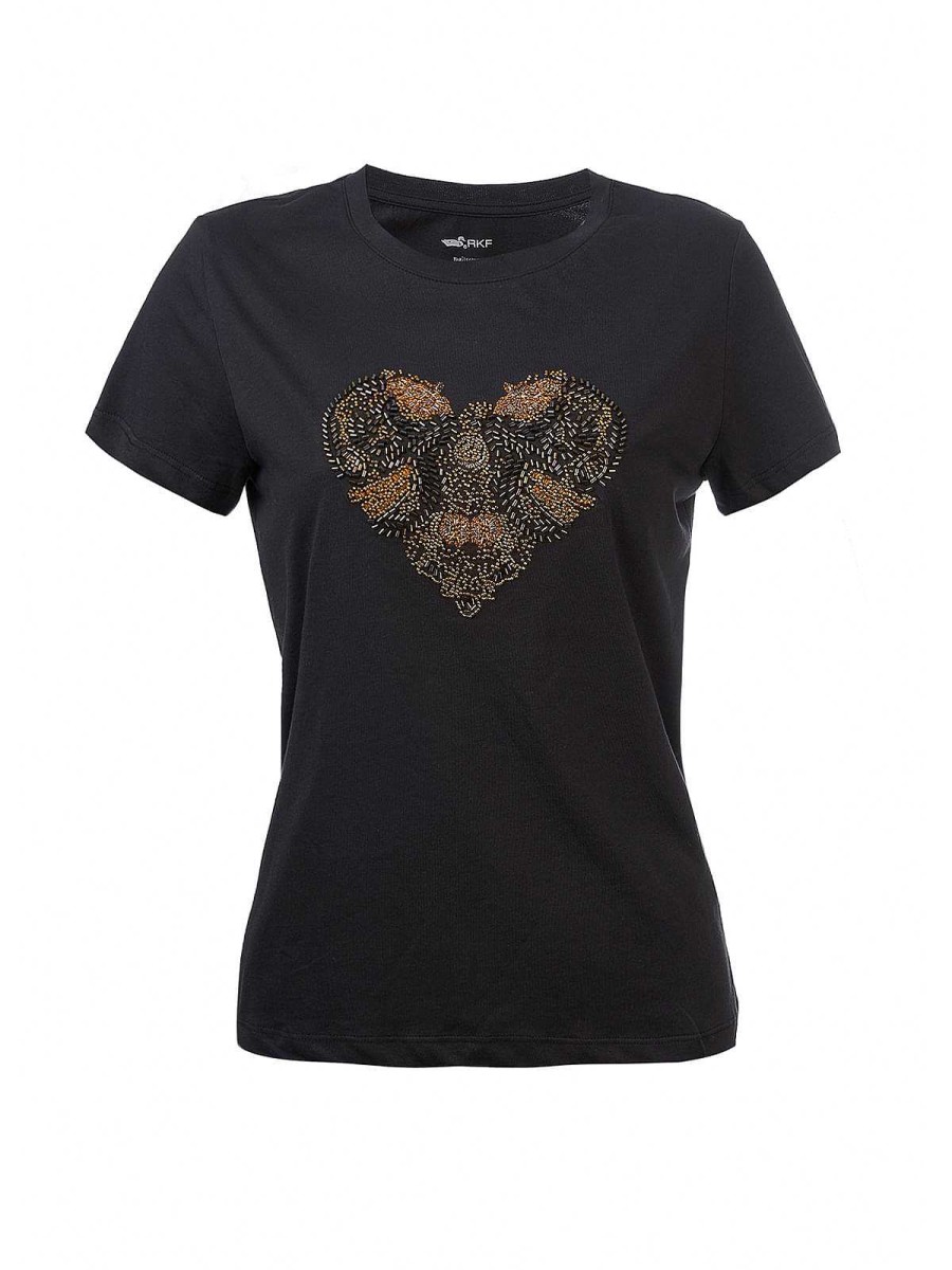 WOMEN Rockford T-shirts | Women's Organic Cotton T-shirt Dorset Black Rockford Black