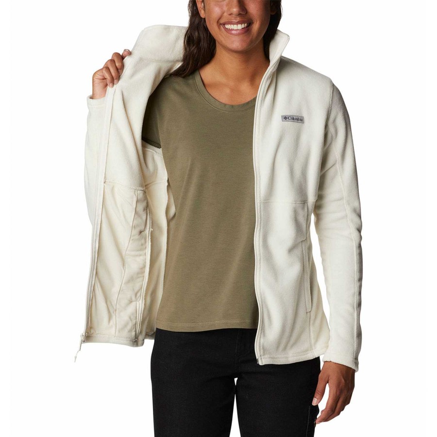 WOMEN Rockford Fleece and Softshells | Basin Trail III Full (191) Chalk