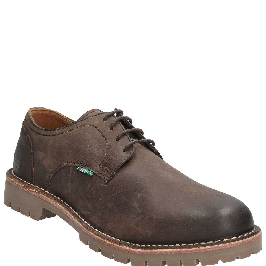 MEN Rockford Shoes | Wells Cafe Rockford Men's Leather Shoe Brown