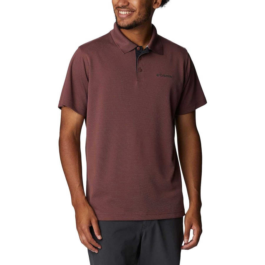 MEN Rockford T-shirts | Men's Polo Shirt Utilizer Polo Columbia (641) Light Raisin