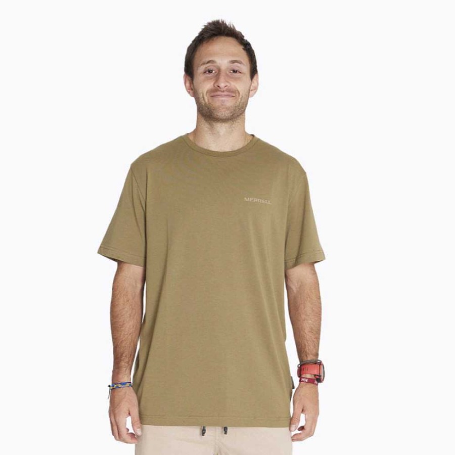 MEN Rockford T-shirts | Men's Logo Shirt Olive Merrell Martini Olive