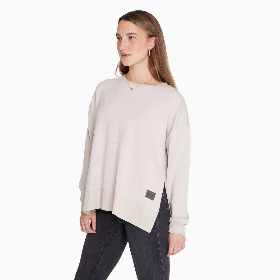 WOMEN Rockford Polerones | Poleron Mujer Crew Neck Sweatshirt Cream Merrell Moonbeam