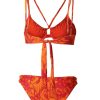 WOMEN Rockford Bikinis and Swimsuits | Women's Recycled Fibers Bikini Cartagena Orange Rockford Tropicalia