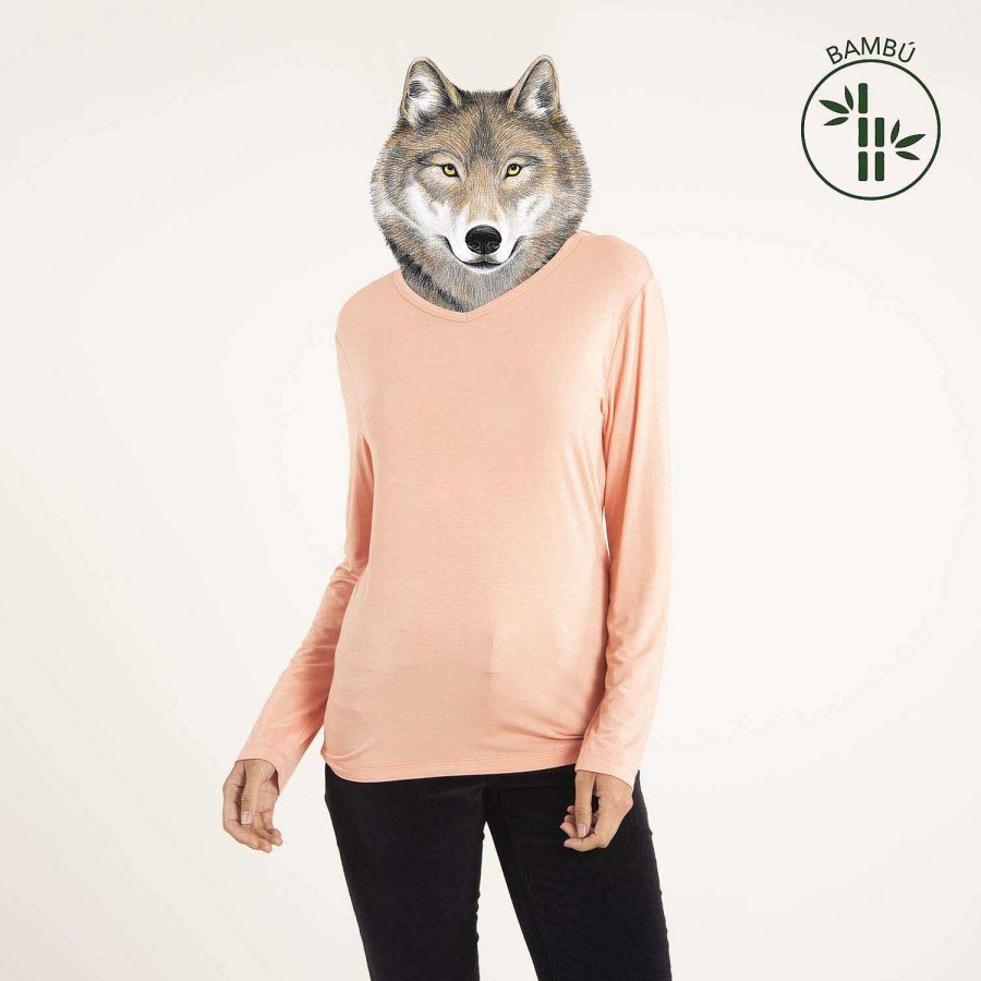 WOMEN Rockford T-shirts | First Bamboo Women's First Layer Peach