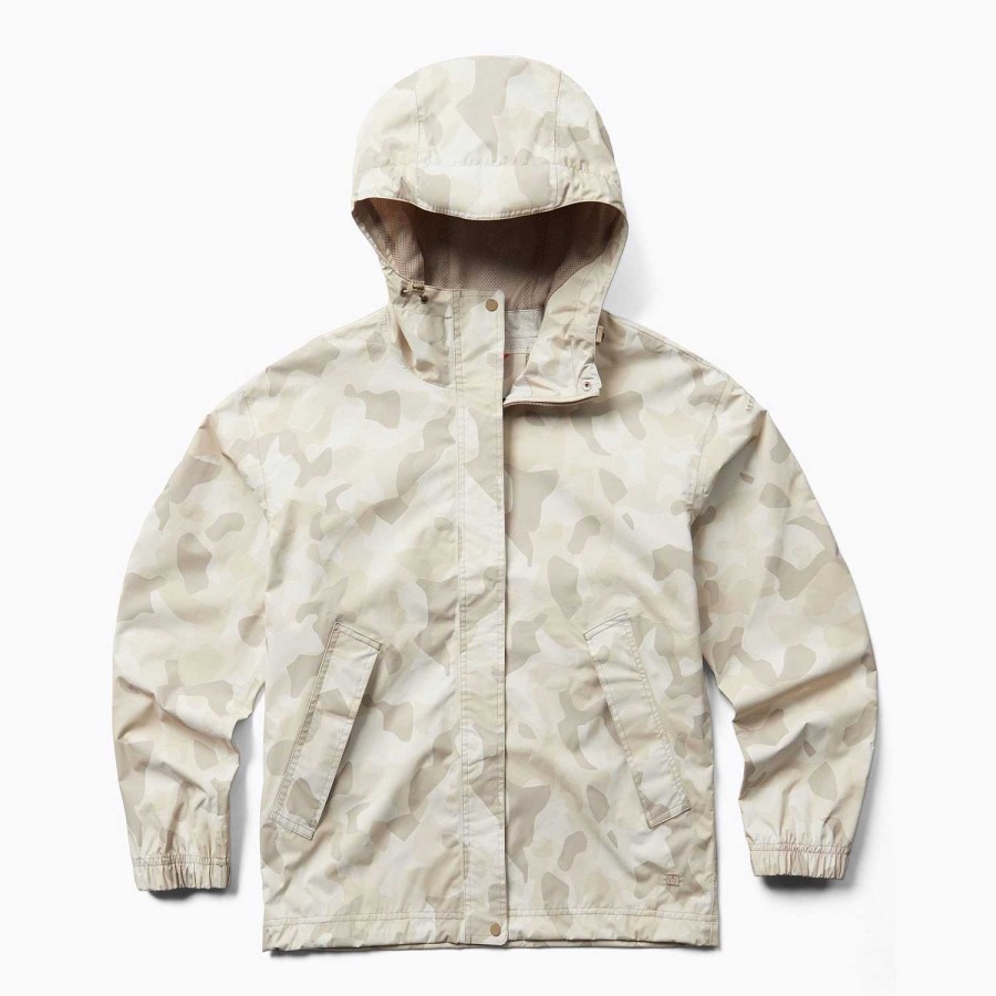 WOMEN Rockford Jackets and Parkas | Fallon Rain Shell Women's Raincoat White Merrell Cloud Camo