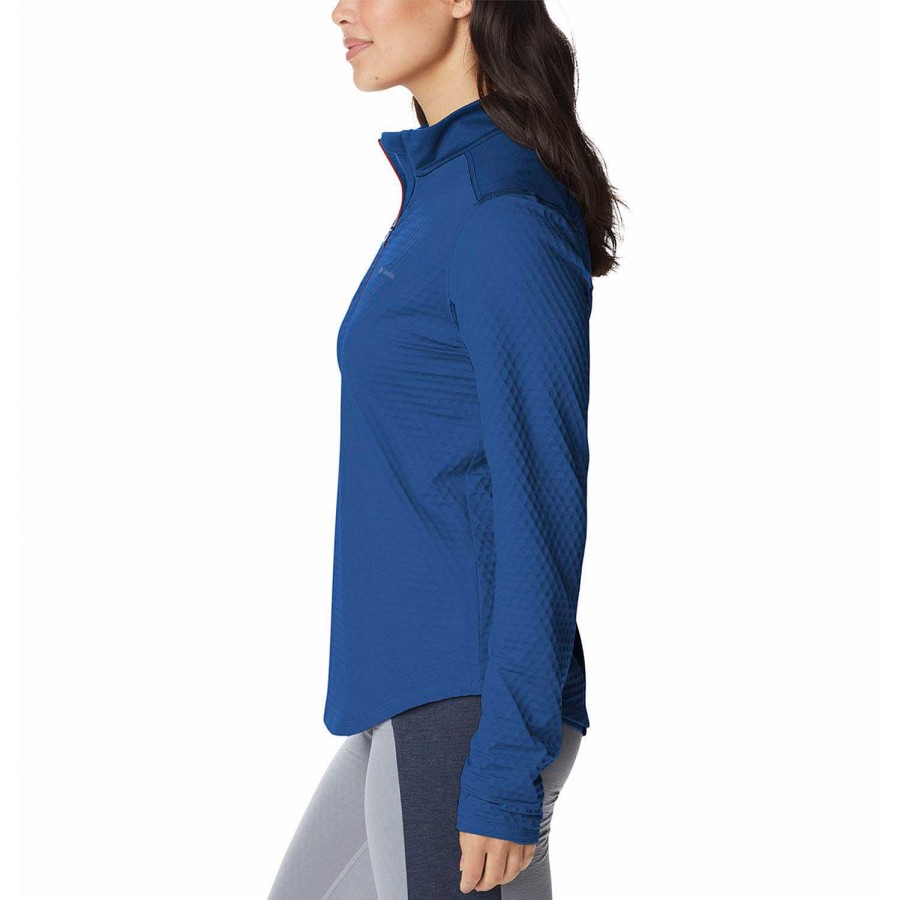 WOMEN Rockford Fleece and Softshells | Bliss Ascent 1/2 Zip (432) Dark Sapphire