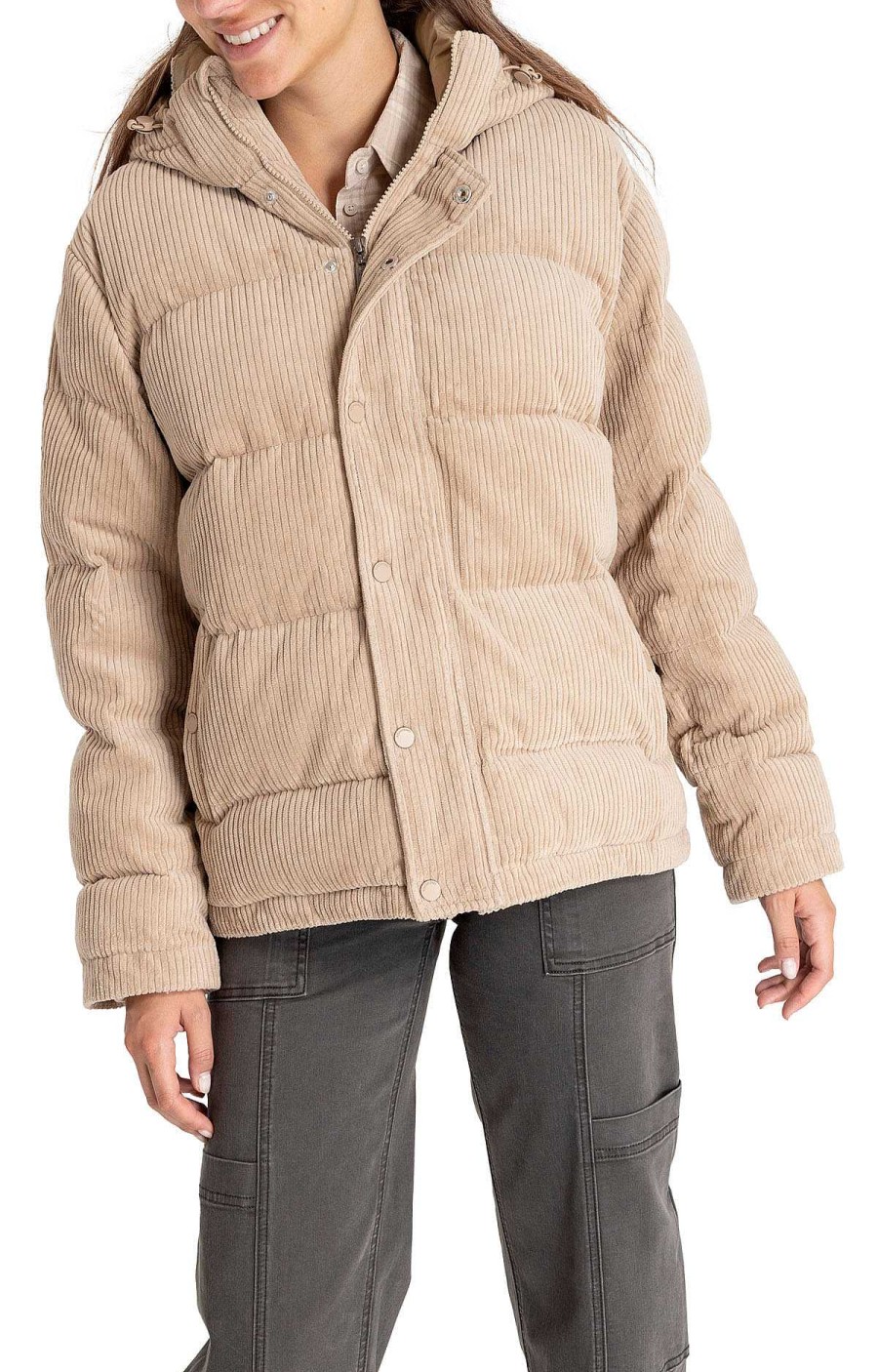 WOMEN Rockford Jackets and Parkas | Piana Women's Jacket Recycled Fibers Beige