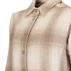 WOMEN Rockford Blouses | Belcastel Wool Women's Overshirt Caramel Tartan