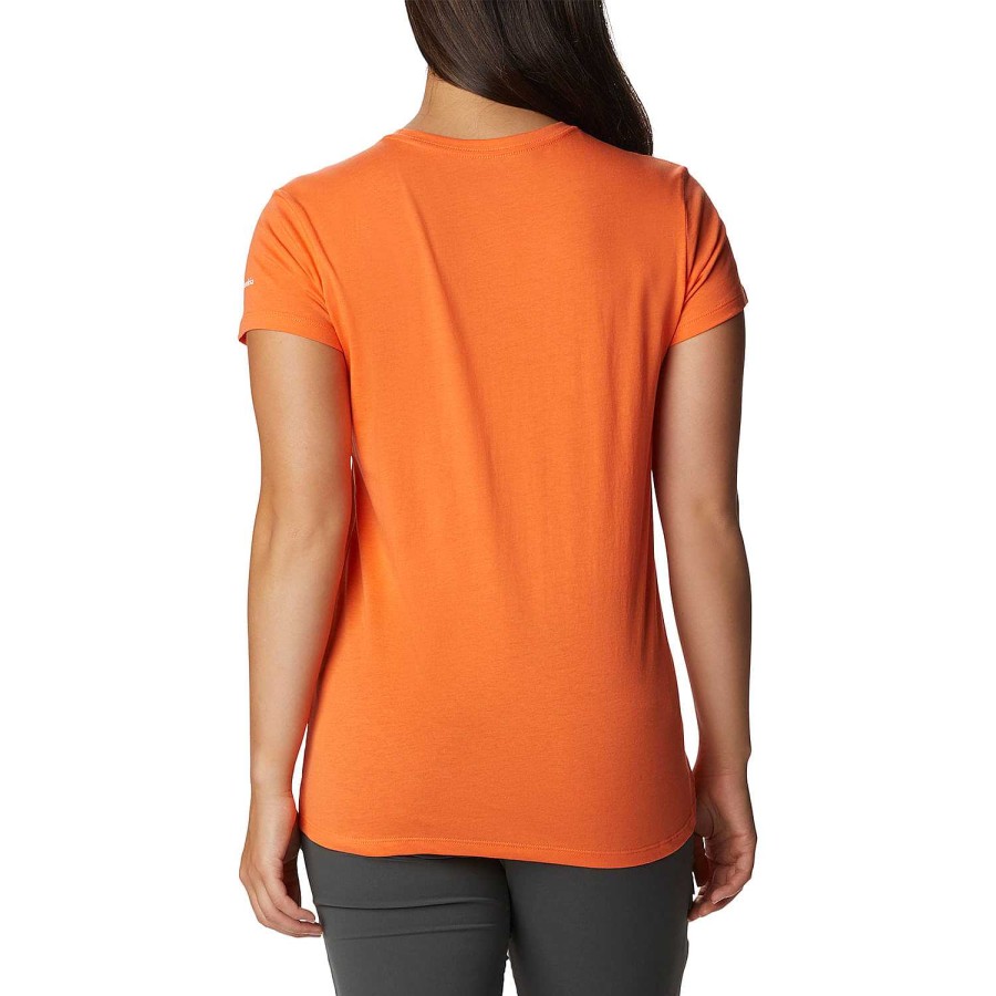 WOMEN Rockford T-shirts | Women's Short Sleeve T-shirt Columbia Trek Ss Graphic Tee Columbia (853) Sunset Orange