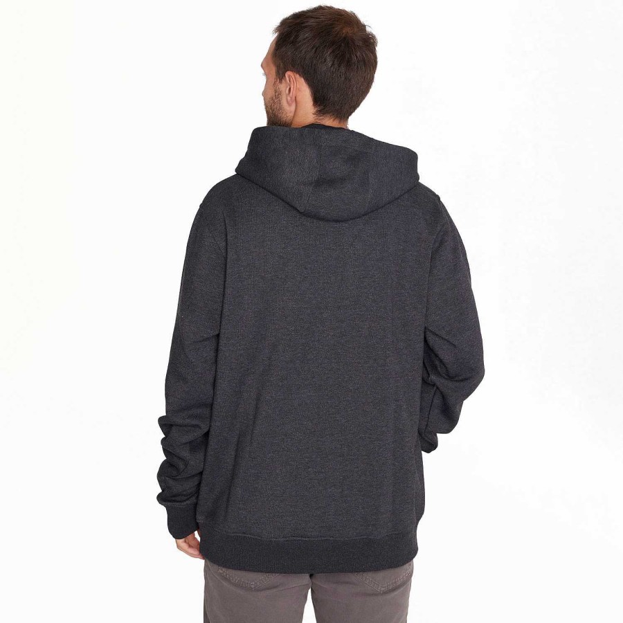 MEN Rockford Polerones | Poleron Hombre Sweatshirt With Hoodie Dark Gray Merrell Anthracite Melange