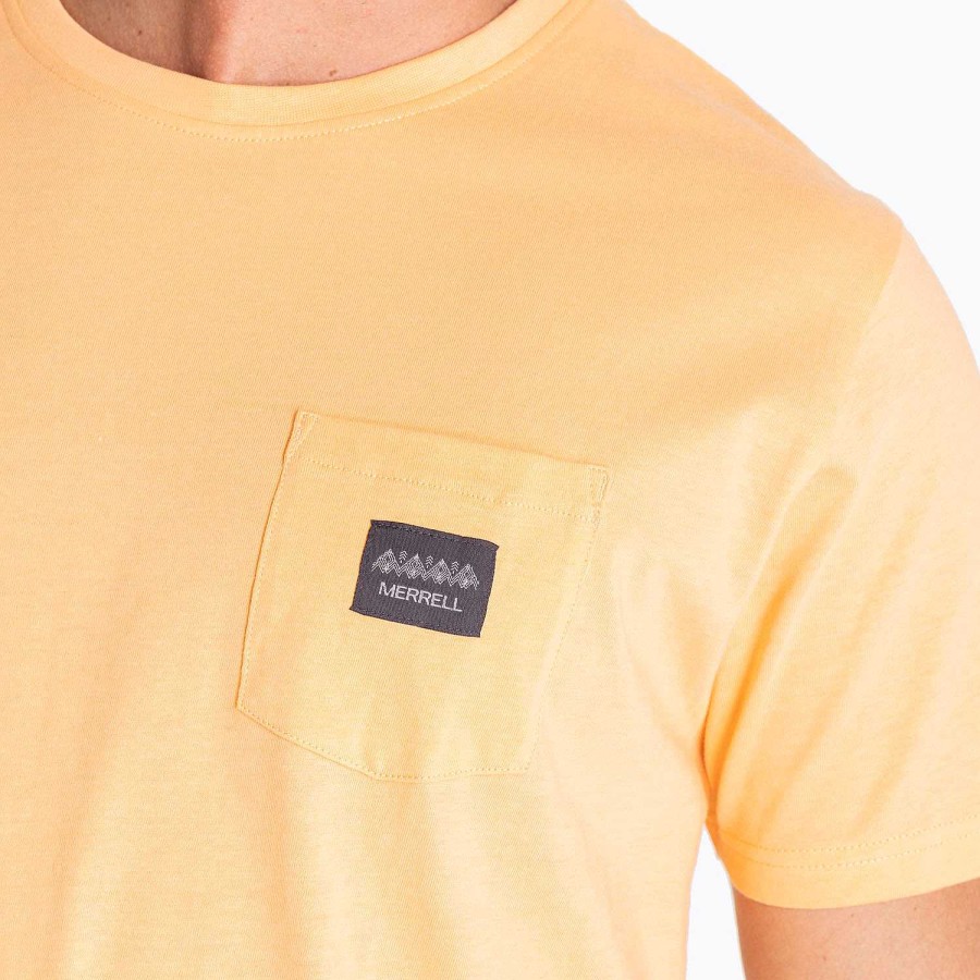 MEN Rockford T-shirts | Men's Boulder T-shirt Apricot Wash