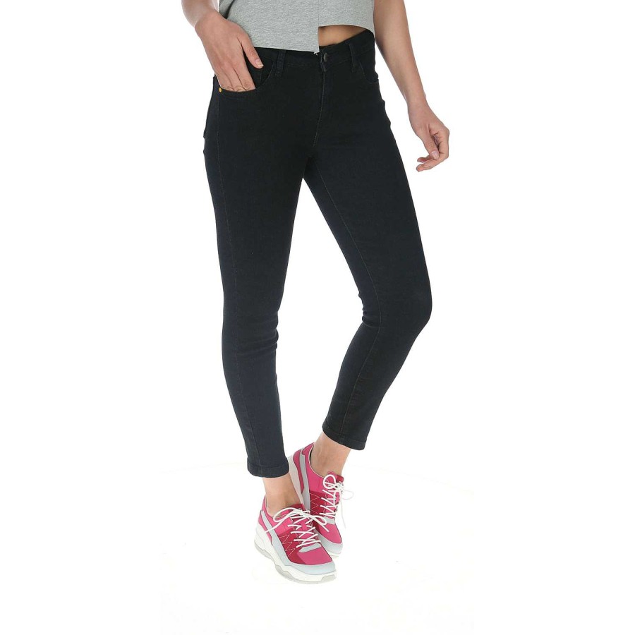 WOMEN Rockford Pants and Jeans | Symbol Skinny Women's Pants Pitch Black Overdye