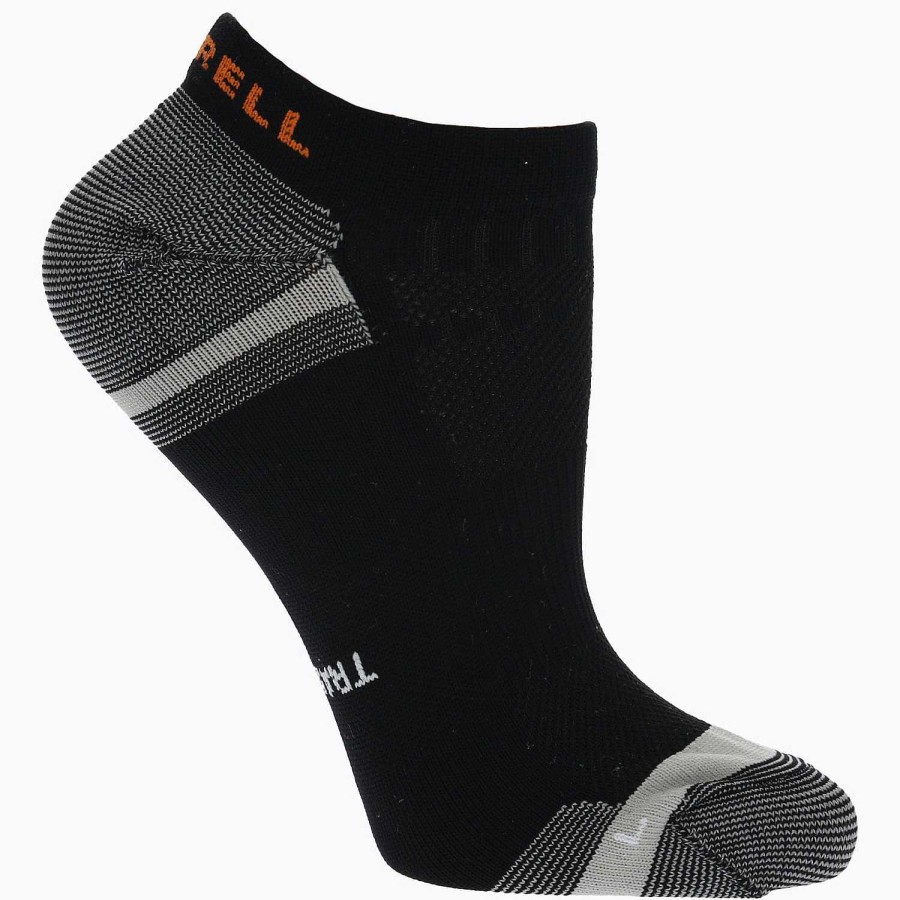 MEN Rockford Socks | Unisex Trail Runner Light No Show Sock Black Merrell Black