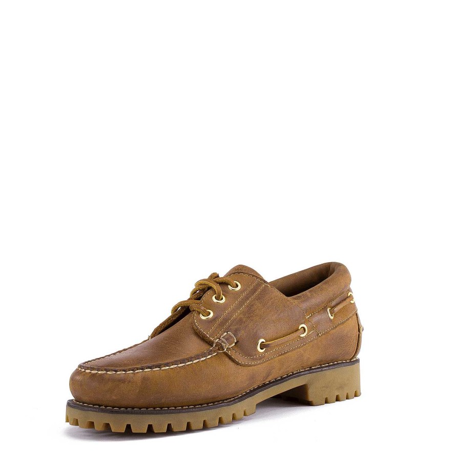 MEN Rockford Shoes | New Rocky Iiii Men's Leather Shoe Light Brown Rockford Toasted coffee