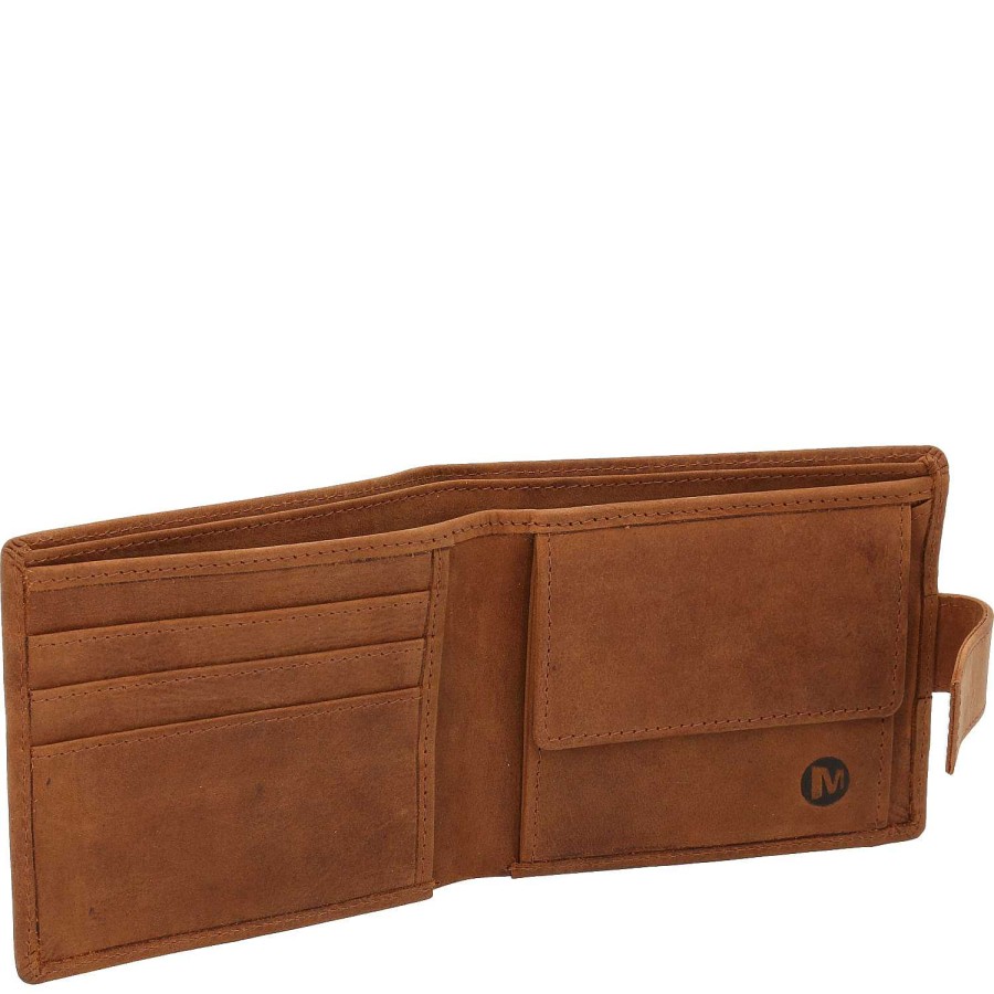 MEN Rockford Wallets | Men's Wallet Rustic Leather Wallet Brown