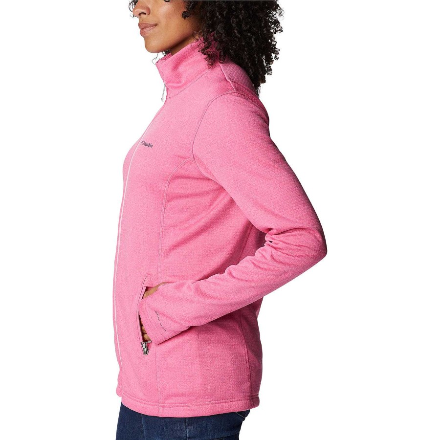 WOMEN Rockford Fleece and Softshells | W Park View Grid Fle (656) Wild Geranium