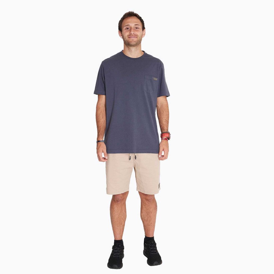 MEN Rockford T-shirts | Men's T-shirt Short Sleeves With Pocket Dark Blue Merrell India Ink