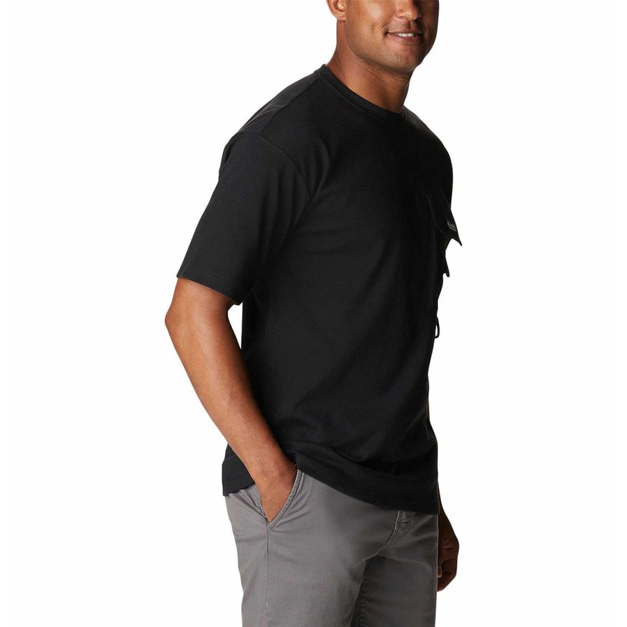 MEN Rockford T-shirts | Field Creek Doubleknit Short Sleeve (010) Black