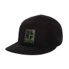 MEN Rockford Caps and JocClearance s | Jockey Casual Unisex Code Logo Flat Bill Hat Black Cat Pitch Black