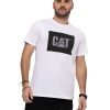 MEN Rockford T-shirts | Men's Casual Short Sleeve T-Shirt Advanced Reflective Logo Tee White Cat White