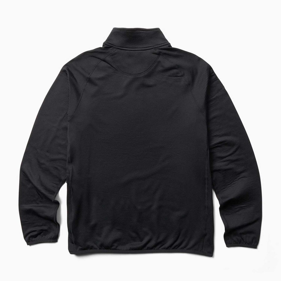 MEN Rockford Polerones | Men's Geotex 1/4 Zip Sweatshirt Black