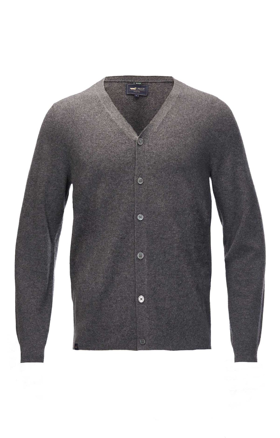 MEN Rockford Vests and Sweaters | Rockford Gray Cashmere Men's Cardigan Castlerock