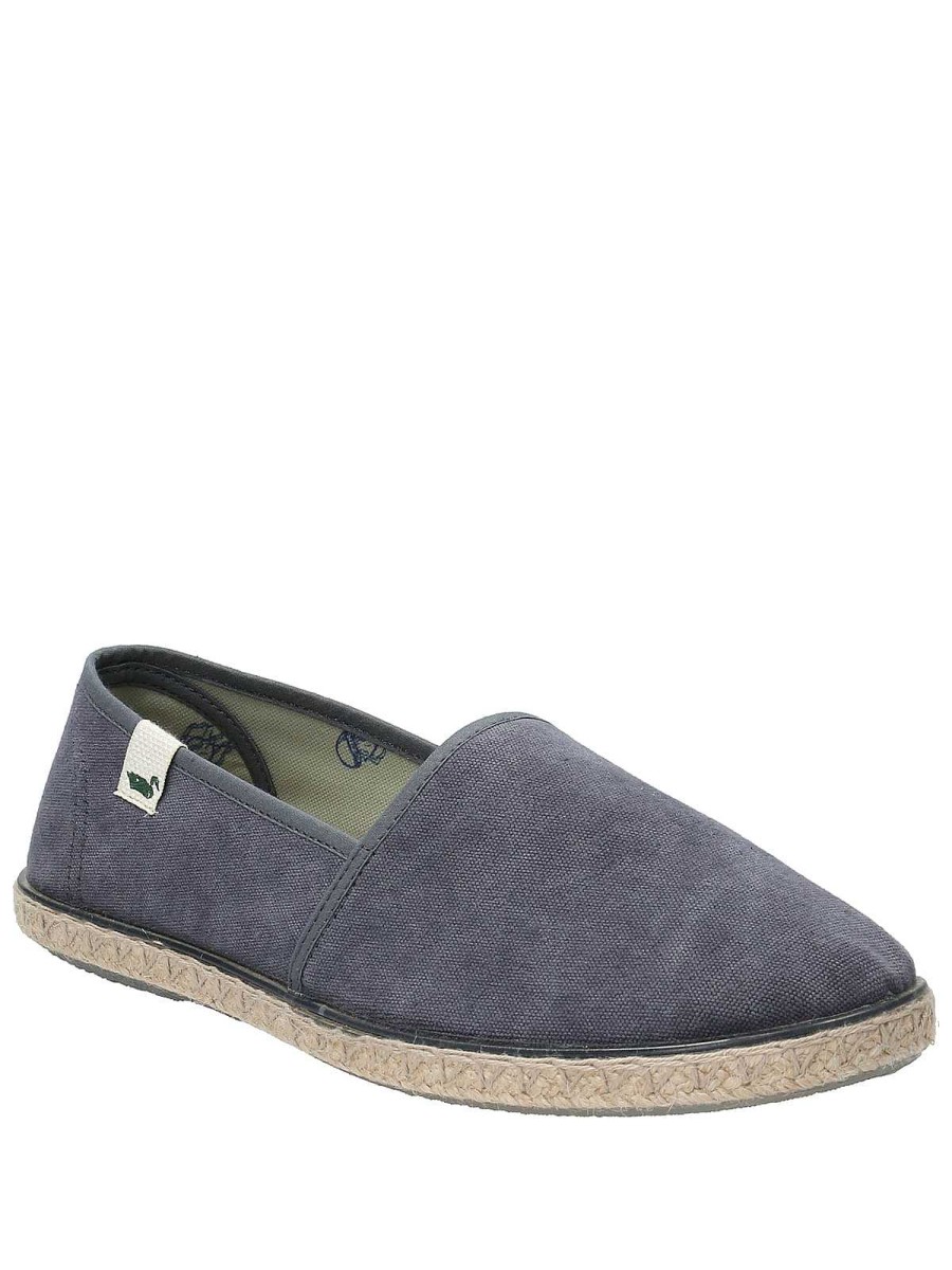 MEN Rockford Espadrilles | Men's Organic Cotton Espadrille Maya Blue Rockford Navy