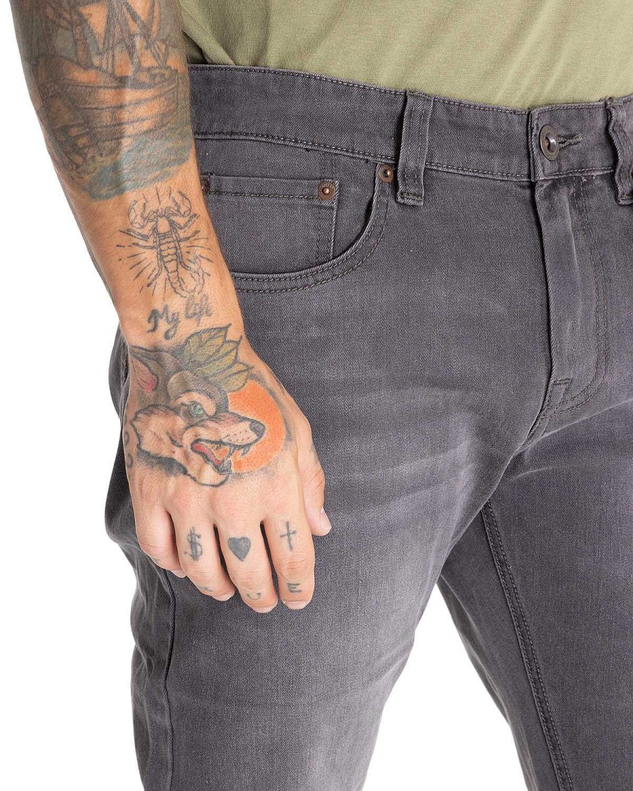 MEN Rockford Pants and Jeans | Ninety Eight Slim Men's Jeans Concrete Stone